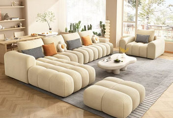 modern style design sense simple fabric soft modern wooden sofa living room furniture home furniture (1)